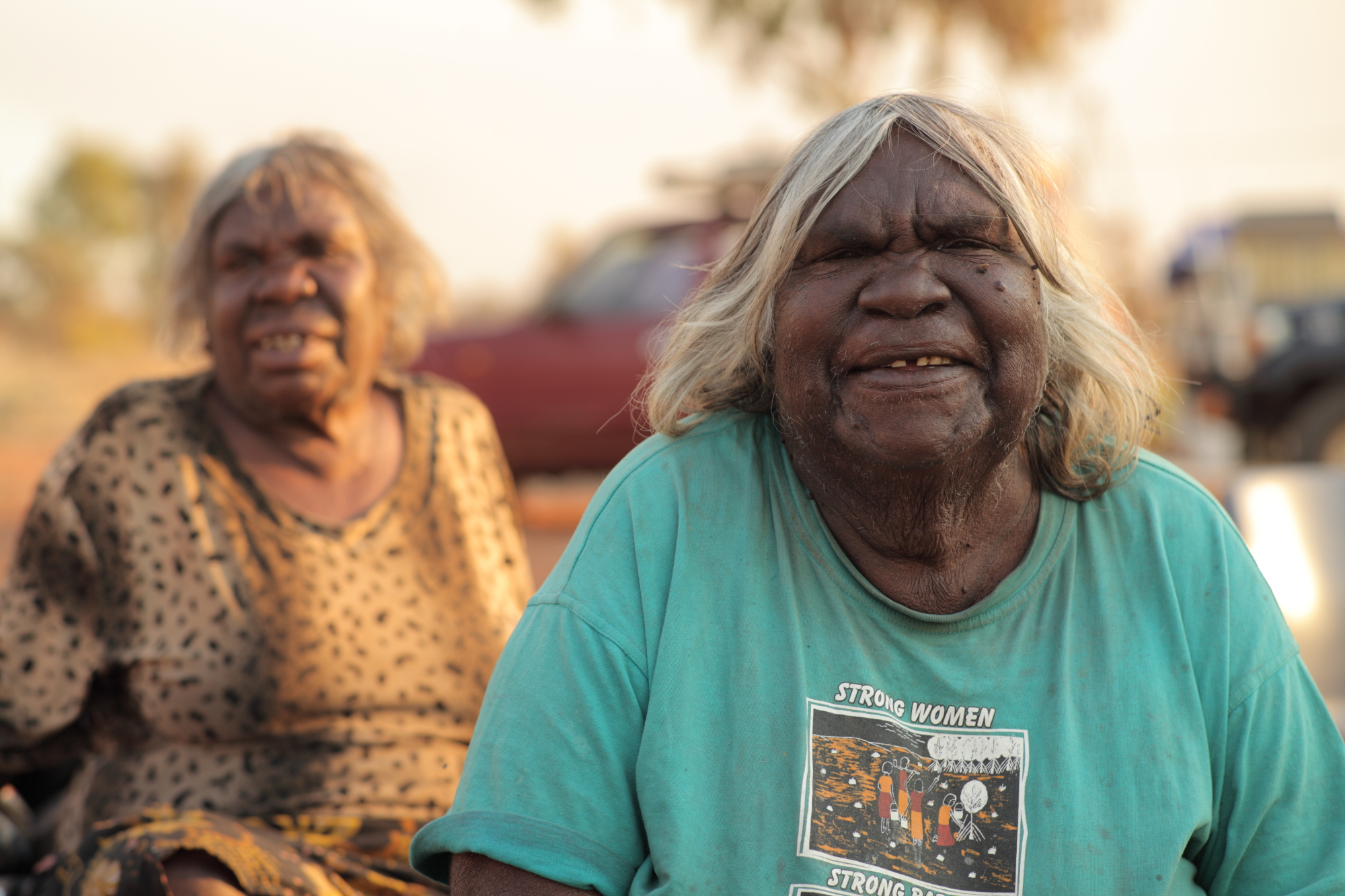 Rosie and Lena pula- Traditional Midwives. Utopia NT.
