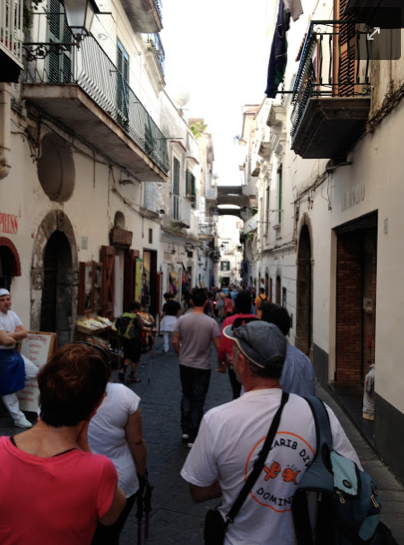 The streets of Amalfi, Italy.