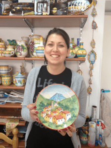 Classic Italian Pottery of the Amalfi Coast, made in Agerola, Italy- we will visit her shop.
