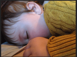 This was taken when Cohen was 11 months old. I love his dream nursing snuggles.